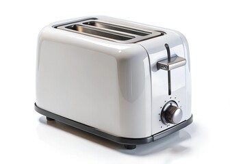 white toaster isolated on a white background