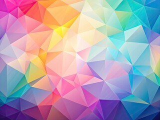 Fototapeta premium Abstract pastel polygon background: vibrant low-poly art, modern geometric design, and gradient textures define this digital wallpaper.
