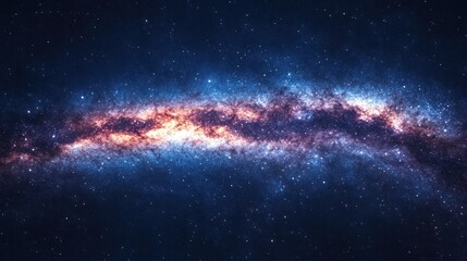 Fototapeta premium Cosmic galaxy nebula in deep space