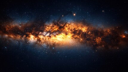 Fototapeta premium Cosmic Milky Way Galaxy Nebula