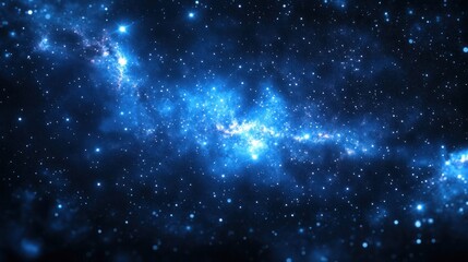 Cosmic Nebula in Deep Space Background