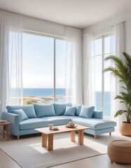 Fototapeta premium Interior design 3D living room