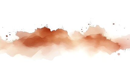 Abstract Mountain Landscape in Earth Tones