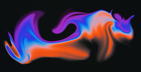 4K Beautiful color gradient background with noise. Abstract pastel holographic blurred grainy...
