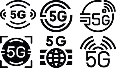 5G icon set