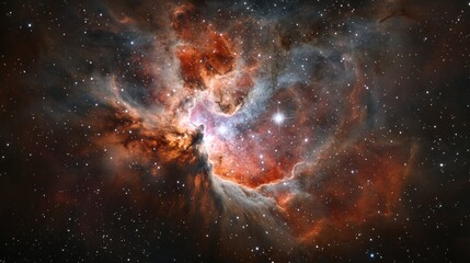 Obraz premium Cosmic nebulae swirling in deep space (2)