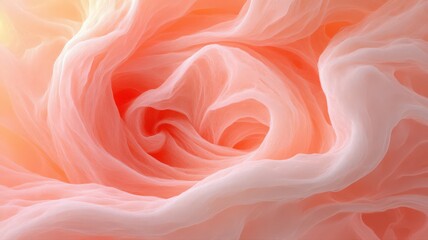 Fototapeta premium Swirling Pink and Peach Fabric Texture with Glitter