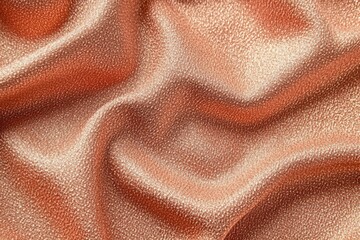 Textured Rust Orange Fabric with Subtle Sparkle