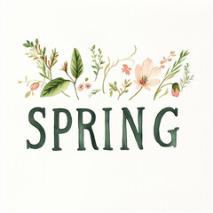 greeting card, spring, floral pattern