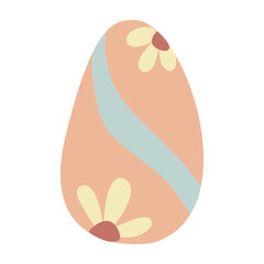 Easter Egg. Cute illustration, vector, color, simple.