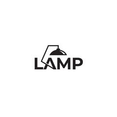 Lamp logo or wordmark design