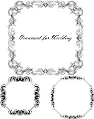 set of ornate frames