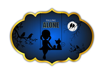 ALONE WALPAPER, WALLPAPER, FALIING ALONE