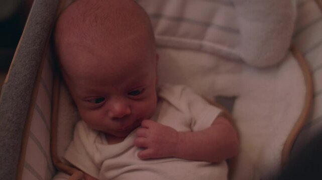 Infant Baby Boy Going Crosseyed