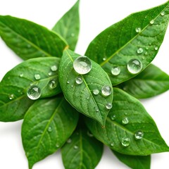 Emerald Tapestry: Shimmering Droplets on an Aged Golf Green