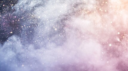 Fototapeta premium Ethereal Background of Soft Pastel Hues and Glittering Particles
