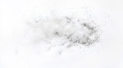 Abstract Dust Cloud with Soft Texture on White Background