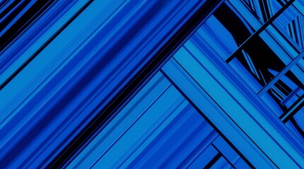 Abstract blue lines and geometric shapes create a modern and dynamic background design.