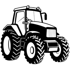 tractor isolated on white background