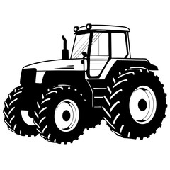 tractor isolated on white background