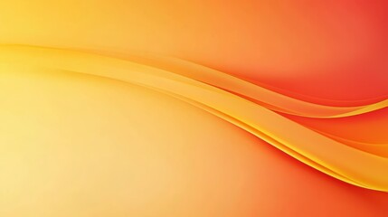 vibrant abstract background featuring smooth yellow and orange waves, creating warm and inviting atmosphere. Ideal for design projects and digital art