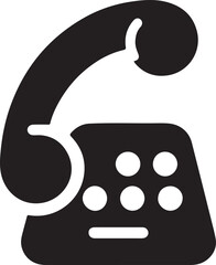 Fototapeta premium Isolated black telephone icon Vector, black telephone Silhouette,black telephone icon set, black telephone for logo,color black telephone Vector illustration, Vector Graphic, EPS 10 , clip art work