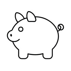 piggy bank on white background