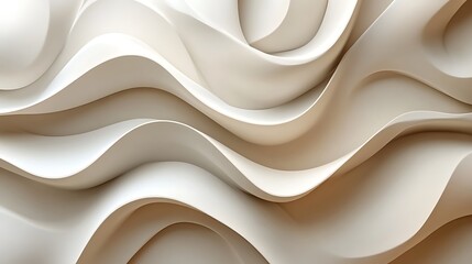 Soft White Chiffon Fabric with Gentle Folds