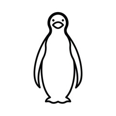 penguin on a white background