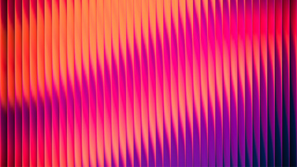 Ribbed futuristic fractal glass texture with bright dreamy gradient of purple pink colors. Bold dynamic design blending soft bright rich deep colors and geometry for modern visual art project. Vector