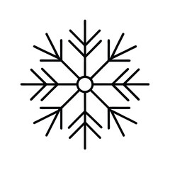 christmas snowflake isolated on white