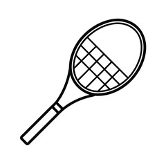 badminton racket and shuttlecock
