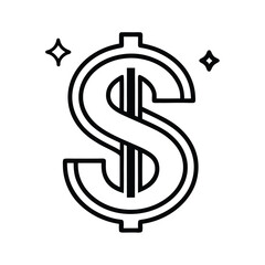 dollar symbol vector illustration
