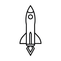space rocket vector illustration