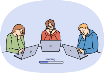 Poor internet speed frustrates students using laptops and waiting for educational apps to load. Slow internet speed reduces team productivity, idle due to software or website freezes