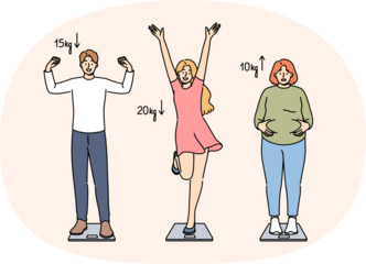 Efforts to lose weight have yielded positive or negative results for people on scale. Woman gained fat, unlike friends who lost weight, because she refused services of professional nutritionist