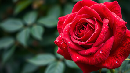 Fototapeta premium Radiant Ruby Bloom: Timeless Beauty Personified