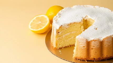 Scrumptious Lemon Cake with Delicate Icing