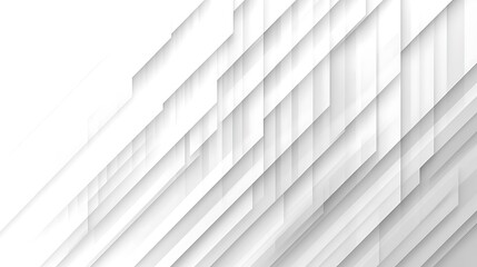 Obraz premium Abstract White Geometric Background with Diagonal Stripes