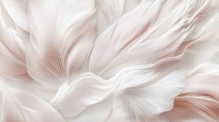 Obraz premium Serene Pastel Feathers: A Dreamy Abstract Image