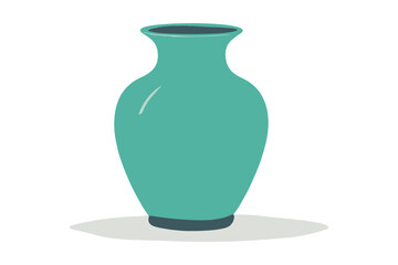 Vector of vase isolated on a white background, Flat style cartoon vector illustration, Flowers in vases, arrangements decorations for home, office.
