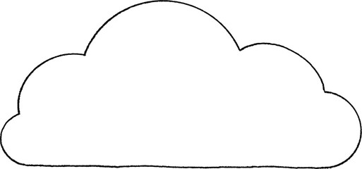 Blue Cloud Illustration Clipart