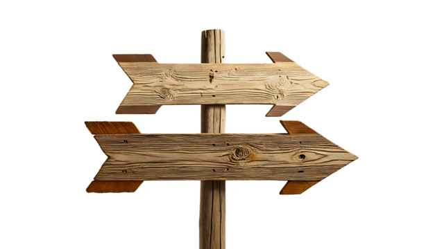 Rustic Wooden Arrow Signs – Vintage Directional Signposts for Travel & Adventure, sign, wood, wooden, arrow, direction, blank, board, post, billboard, road sign
