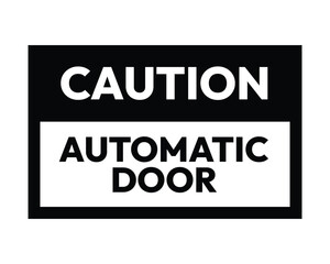 Fototapeta premium Automatic Sliding Door Sign Accessibility Guidance High Quality Vector
