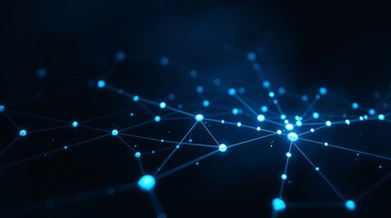 Cyber Tech Background with Digital Grid and Tech Lines