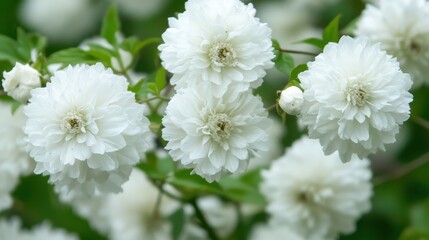 Delicate Blackberry Blossoms: Close-Up View of White Summer Flowers in Nature