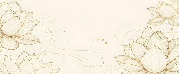abstract floral background with lotus flowers