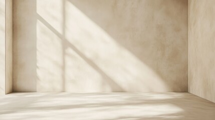 Softly blurred image of a smooth plaster wall in light beige, perfect for neutral designs, interior decor projects, or adding a clean, subtle texture to visuals