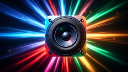 Vibrant speaker explosion