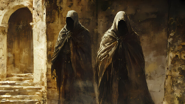 Texture vieux parchemin. Uncanny Doppelgnger Encounters. Illustration